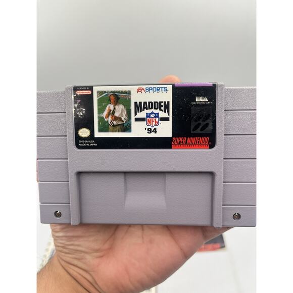 Madden '94 Super Nintendo SNES CIB + Inserts - Picture 7 of 16